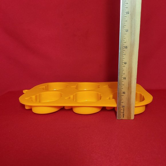 Silicon Pumpkin Apple 6 Cavity Nonstick Cake Mold Set of 2 - Picture 6 of 10